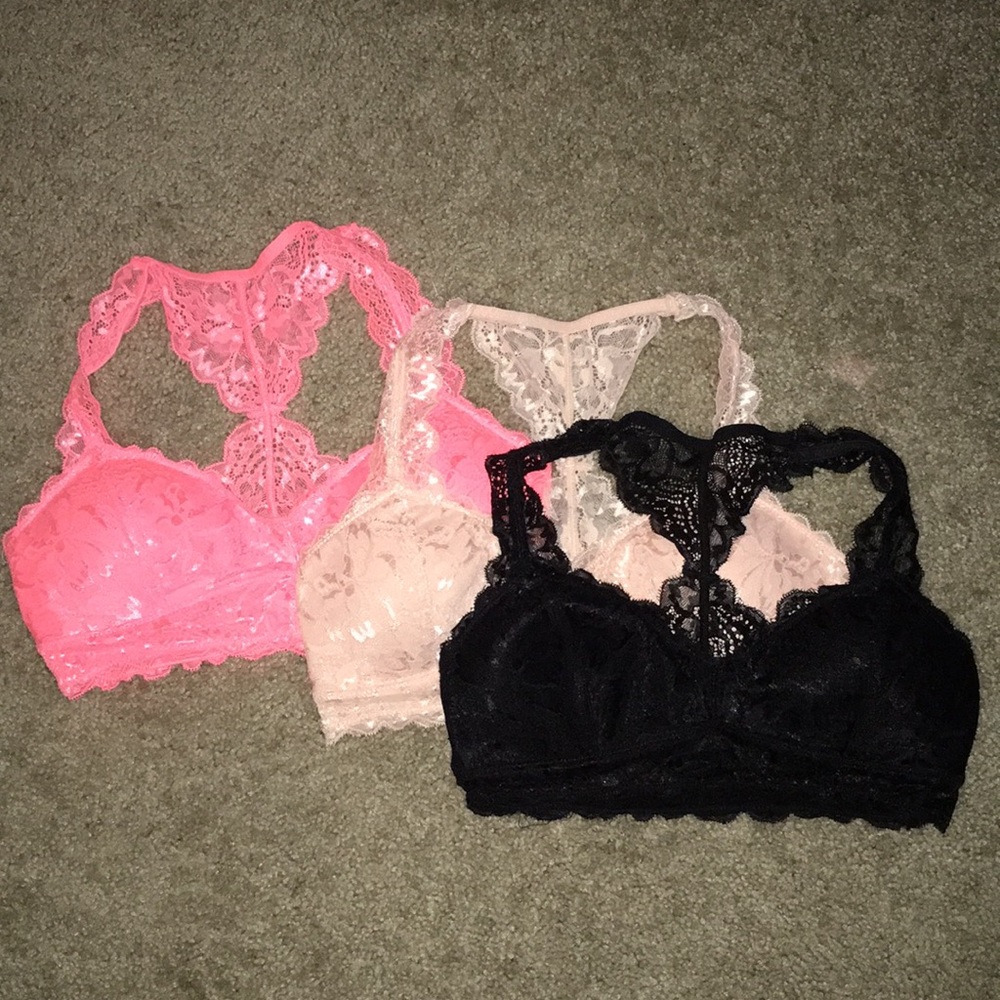3 Lace Bralettes